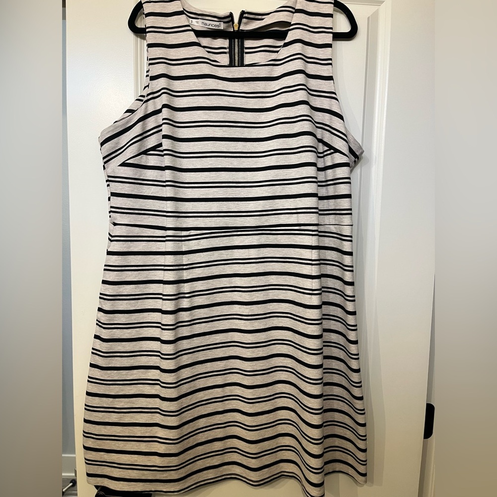 Maurices Black and White Striped Dress